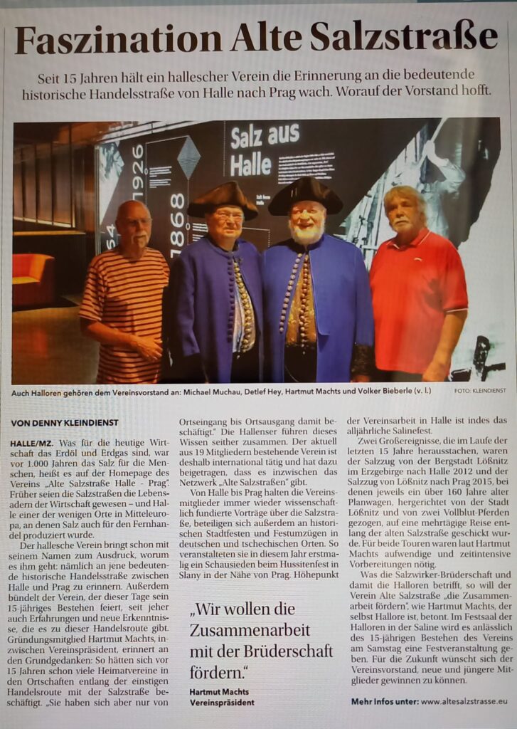 Faszination Alte Salzstraße - MZ vom 15.07.2025